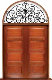 horizontal 4 panel: double door + sidelight on left