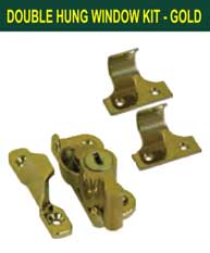 Double hung window KIT - gold