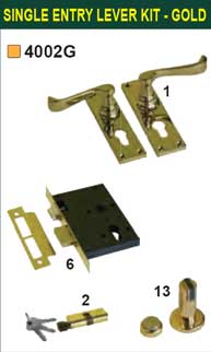 Single entry lever KIT - gold